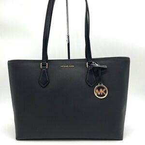 Michael Kors Bag Large Sheila Mf Tote Bag Black/Gold